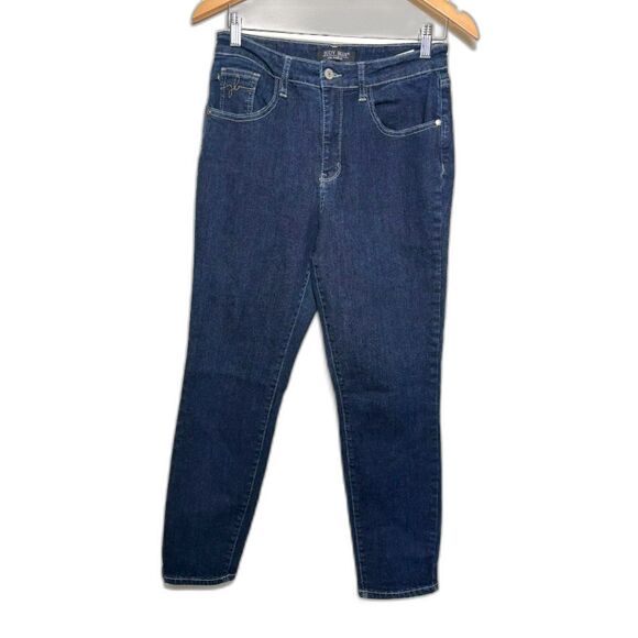 Judy Blue Denim - Judy Blue Jeans Women's size 7/28 Blue Mom Jean Dark Wash Straight Leg EUC Denim
